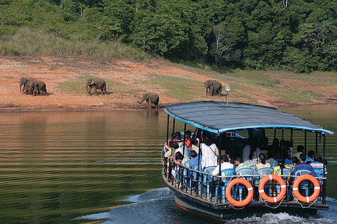 thekkady boating 1